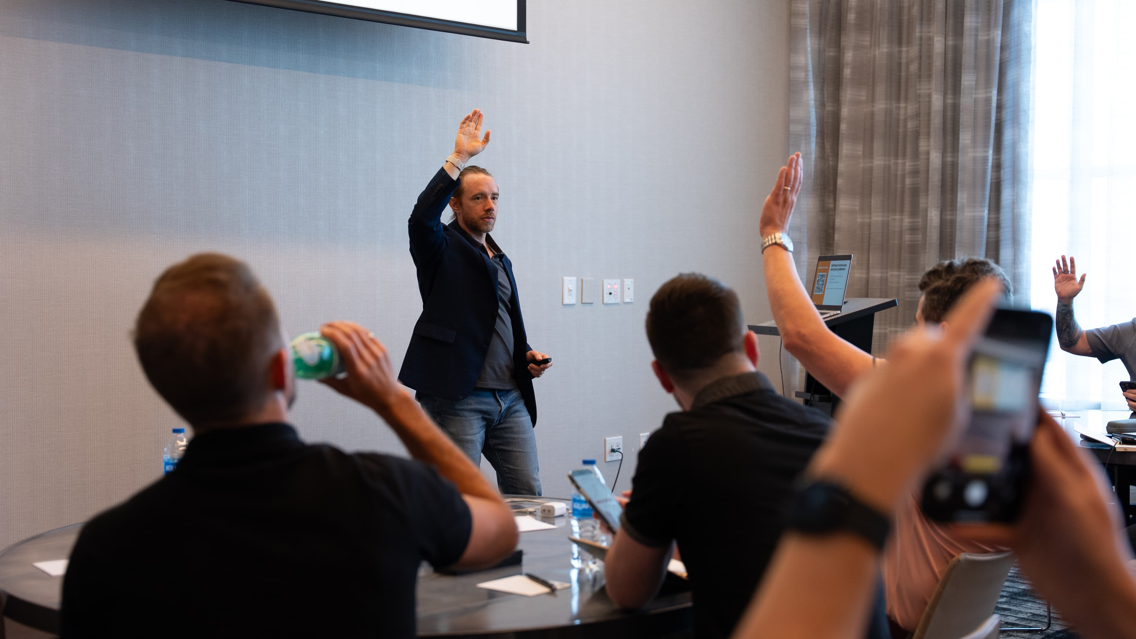 Jason teaching a workshop